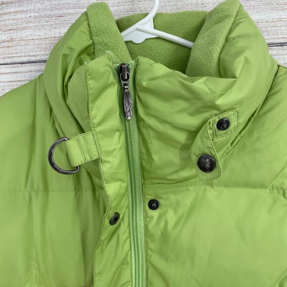 Eddie Bauer Premium Goose Down 700 Fill Power Puffer Vest Women's Medium Green - Picture 7 of 13